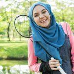 Islamic woman healthy lifestyle